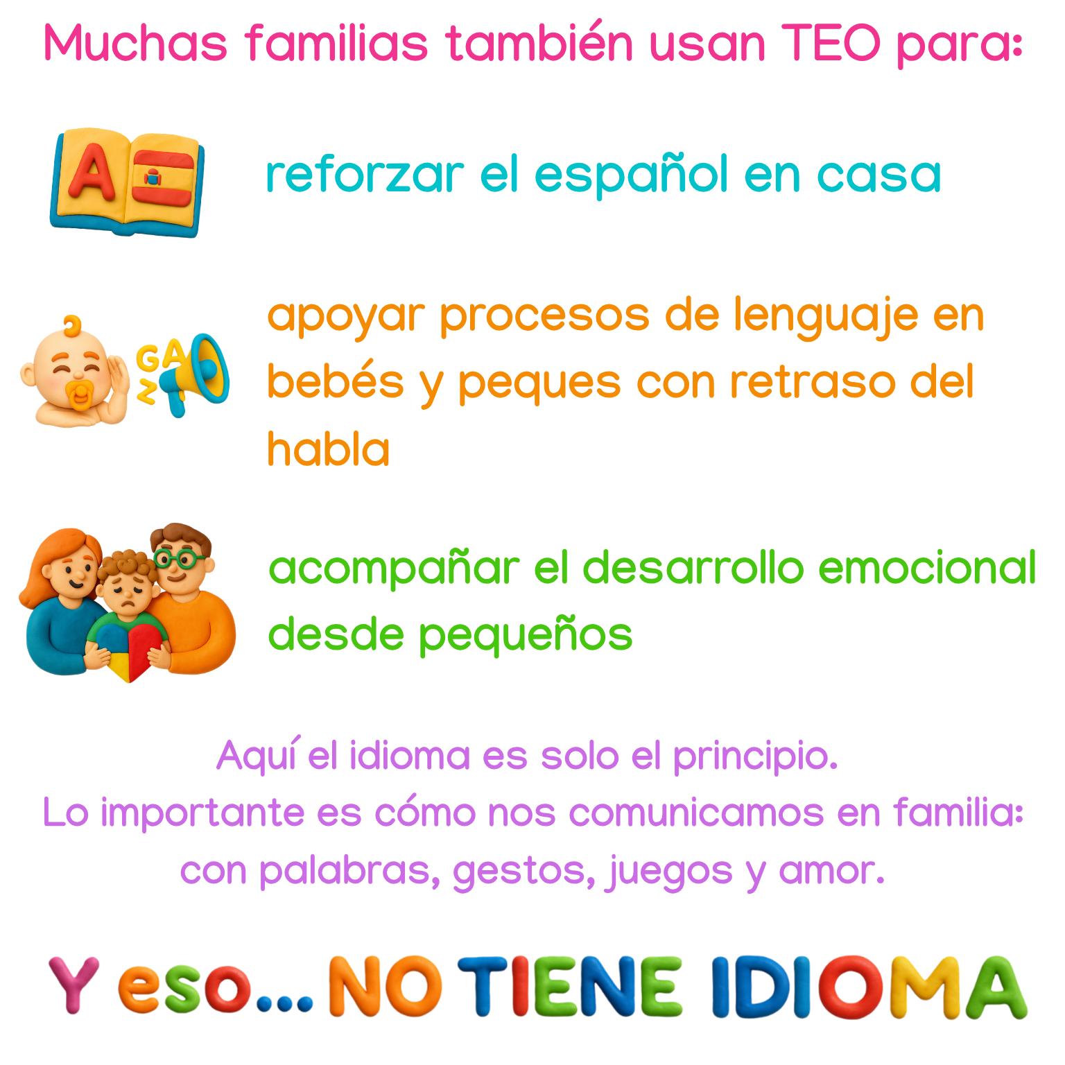 apoyo de procesos del lenguaje en bebés y peques con retraso del habla. acompañar el desarrollo emocional desde pequeños